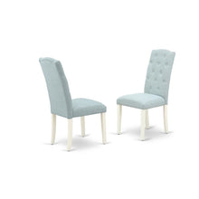 Linen Upholstered Parsons Dining Chair with High-Back for Kitchen Table, Set of 2