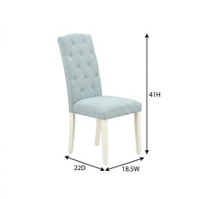 Linen Upholstered Parsons Dining Chair with High-Back for Kitchen Table, Set of 2