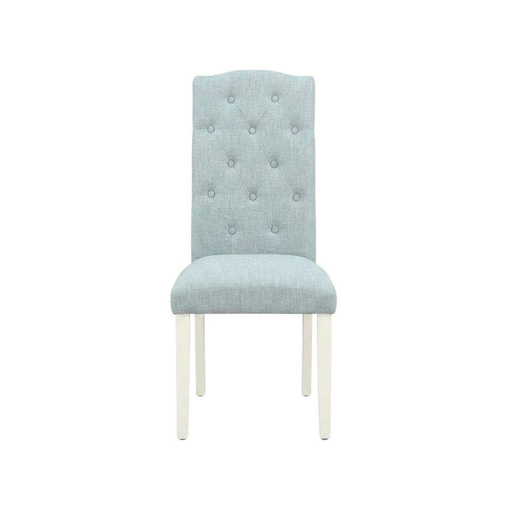 Linen Upholstered Parsons Dining Chair with High-Back for Kitchen Table, Set of 2