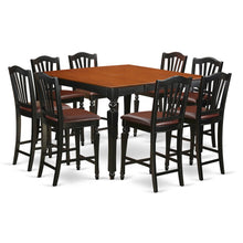 Stylish 9-Piece Square Dining Table Set – Counter Height for 8