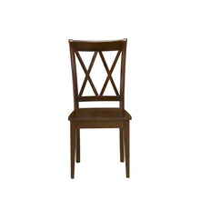 Solid Wood Dining Chair with Double X-Back for Kitchen and Dining Room, Espresso