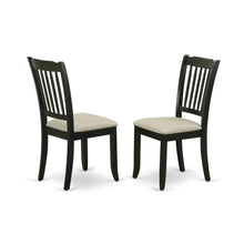 Upholstered High Back Parsons Dining Chair for Kitchen or Dining Room, Black, Set of 2