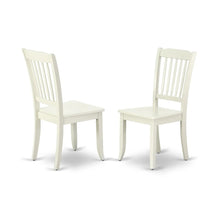 Linen-Upholstered Kitchen Table Chair with Solid Wood Legs for Dining Room, Set of 2