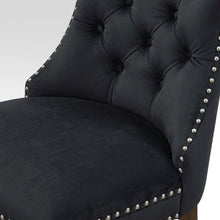 Wood Parsons Dining Chair with Upholstered Seat, Dark Gray, Set of 2