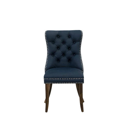 Faux Leather-Upholstered Parsons Dining Chairs, Set of 2