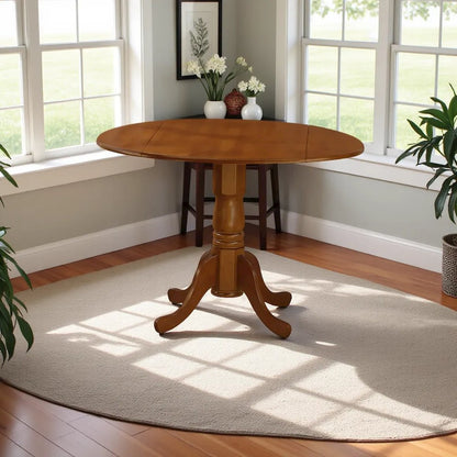 Compact 5-Piece Dining Room Table Set – Round Table & 4 Chairs