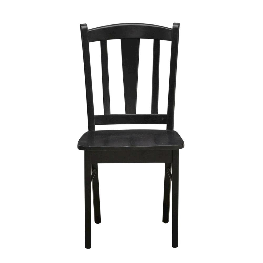 Dublin Wood Dining Chair with Solid Wood Seat for Dining Room, Set of 2