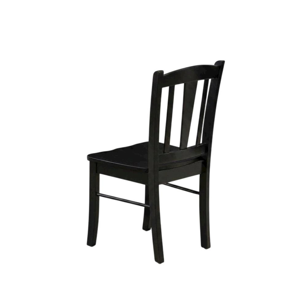 Dublin Wood Dining Chair with Solid Wood Seat for Dining Room, Set of 2