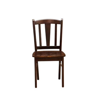 Wooden Dining Chairs with Wood Seat Set of 2, Farmhouse Style Chairs