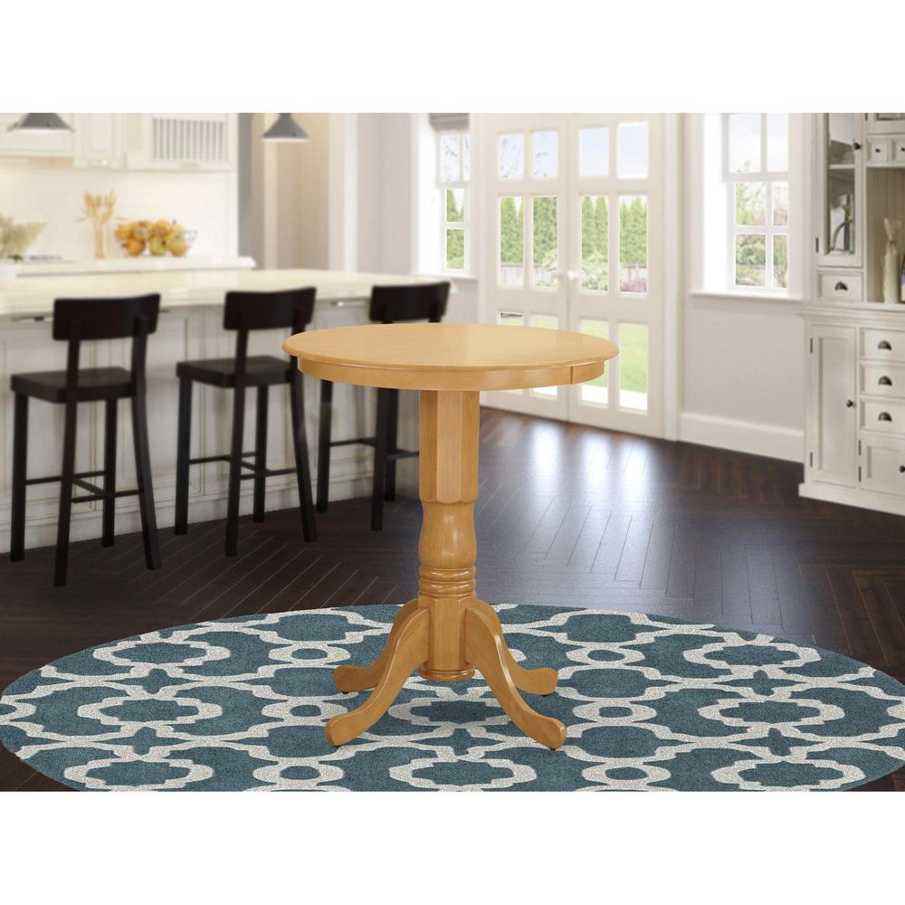 EDCF3-OAK-C 3 PC counter height set - Kitchen dinette Table and 2 counter height stool.