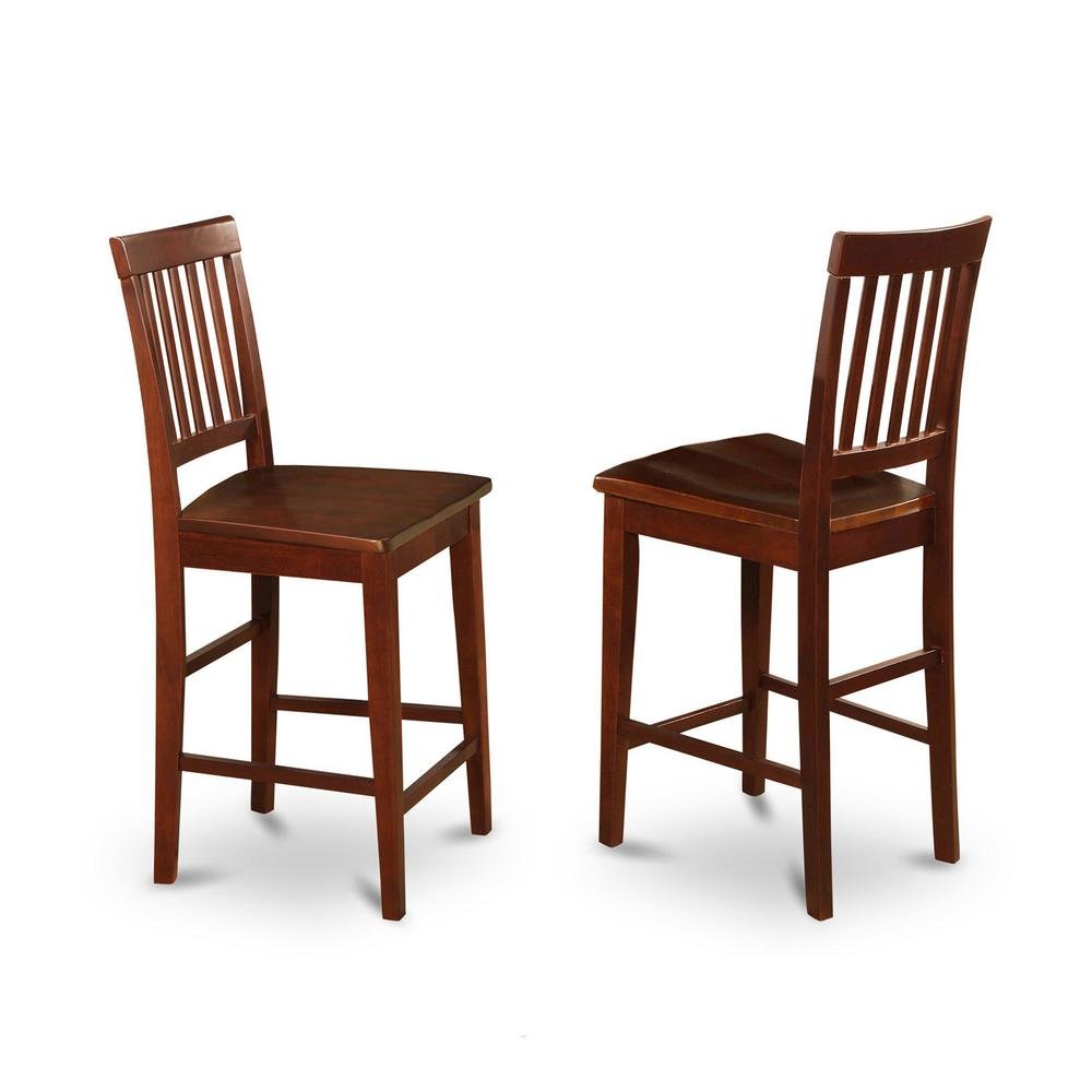 Solid Wood 3 Piece High Top Table Set with Two Counter Height Chairs