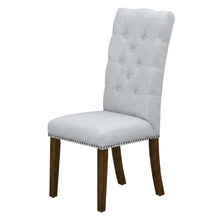 Upholstered Parsons Dining Chair with Walnut Legs for Kitchen or Dining Room, Set of 2
