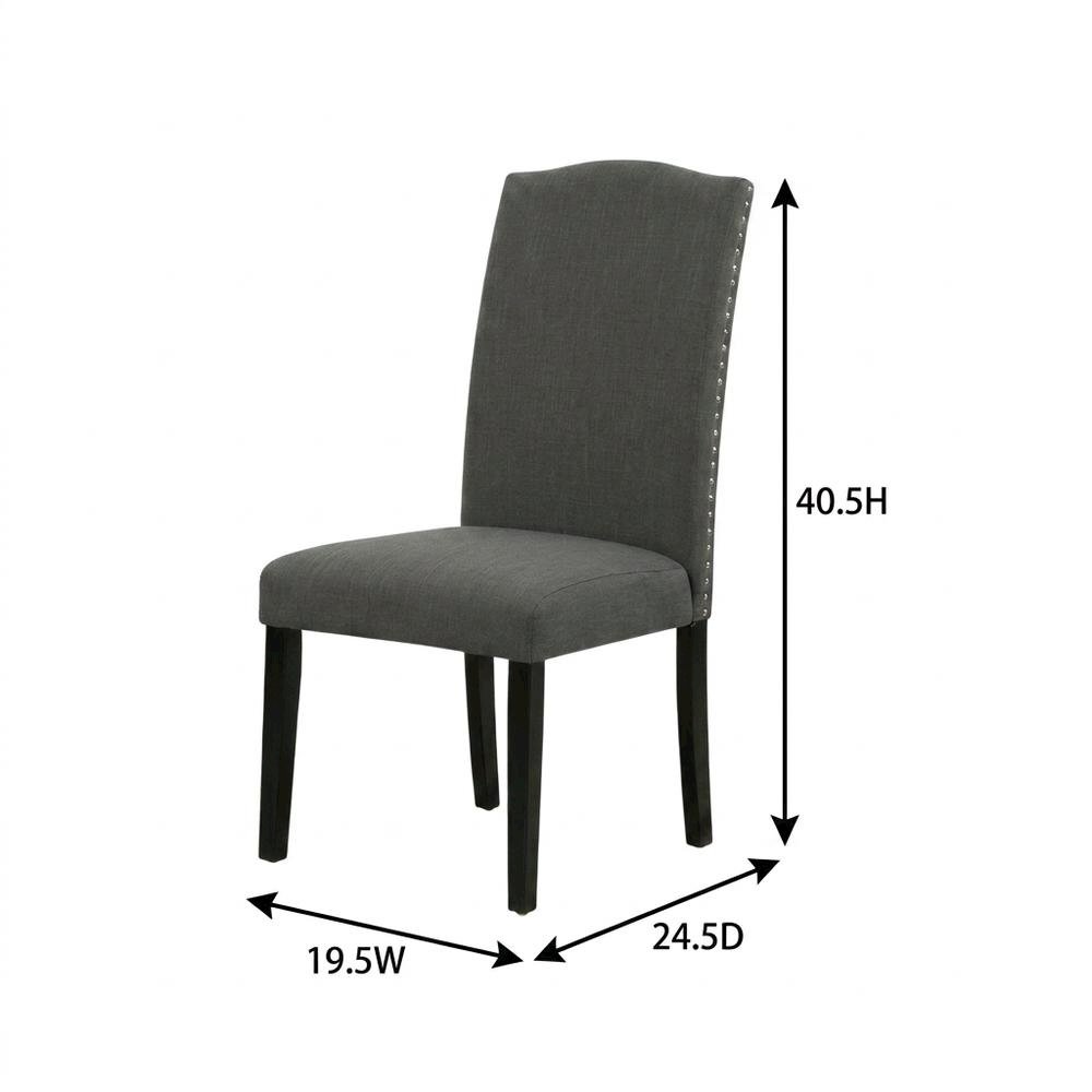 Fabric-Upholstered Parsons Dining Chair with High Back for Dining Room, Set of 2