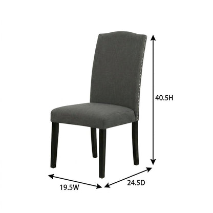 Fabric-Upholstered Parsons Dining Chair with High Back for Dining Room, Set of 2