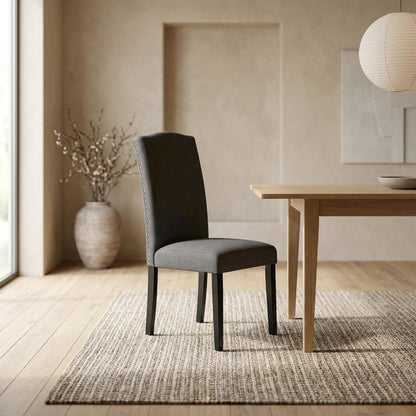 Fabric-Upholstered Parsons Dining Chair with High Back for Dining Room, Set of 2