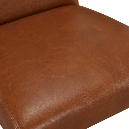 Upholstered Parsons Dining Chair with High Back, Mahogany, Set of 2