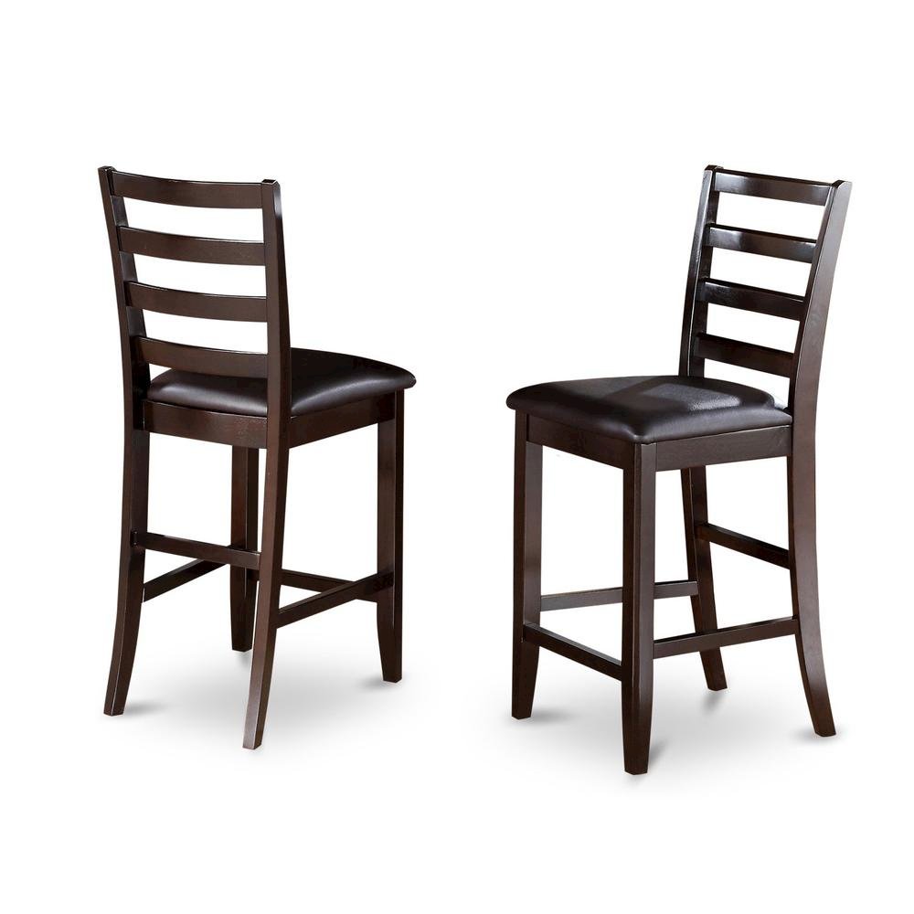 Square Counter Height Dining Table for 8 with Chairs in Brown Wood