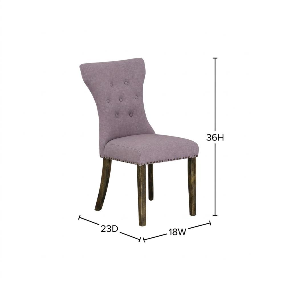 Fabric-Upholstered Parsons Dining Chair with High Back for Dining Room, Set of 2