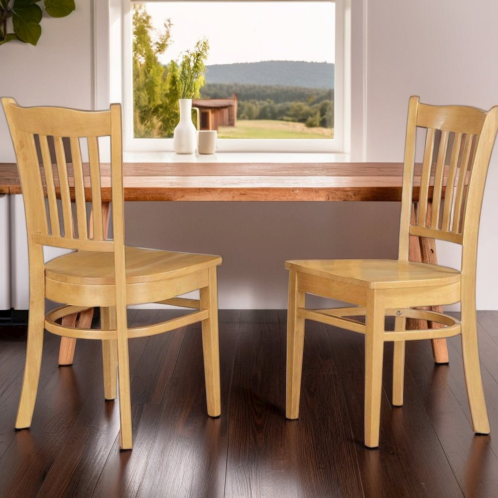 Elegant Wooden Dining Chairs Set of 2 Sturdy Kitchen and Dining Chairs