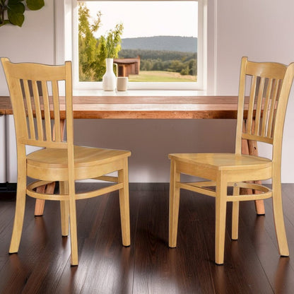 Elegant Wooden Dining Chairs Set of 2 Sturdy Kitchen and Dining Chairs