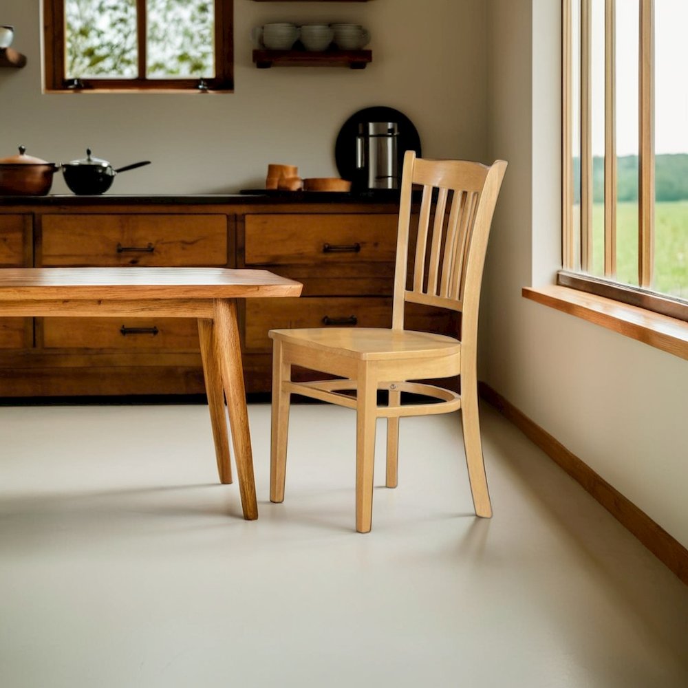 Elegant Wooden Dining Chairs Set of 2 Sturdy Kitchen and Dining Chairs