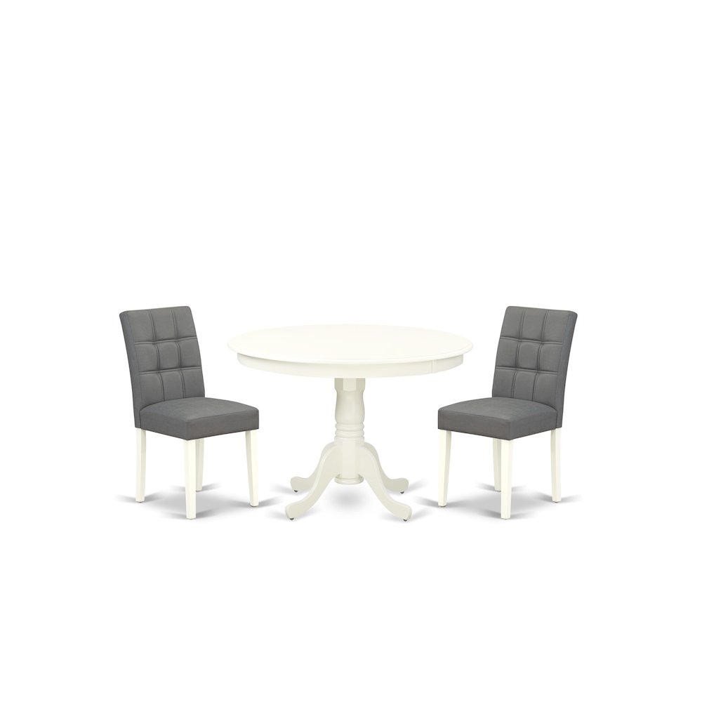 3 Piece Dinner Table Set consists A Modern Table