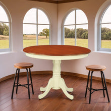 Small Round Kitchen Table for Dining Room with Classic Wooden Finish