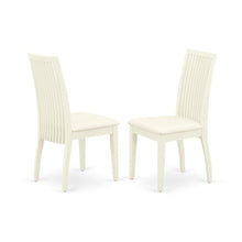 Linen-Upholstered Dining Chair with Solid Wood Legs for Dining Room, Set of 2