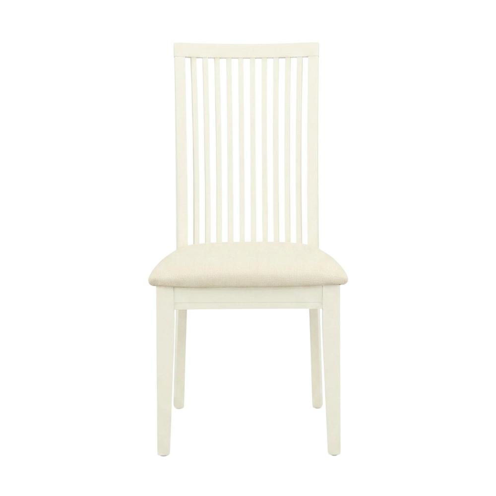 Linen-Upholstered Dining Chair with Solid Wood Legs for Dining Room, Set of 2