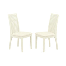 Linen-Upholstered Dining Chair with Solid Wood Legs for Dining Room, Set of 2