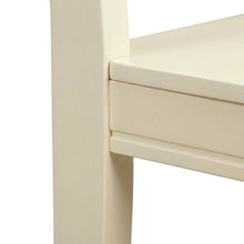 Linen Upholstered Dining Chair with Slat Back for Dining Room, Set of 2