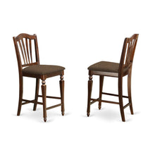 Solid Wood 5 Piece Counter Height Dining Set with Table and 4 Chairs