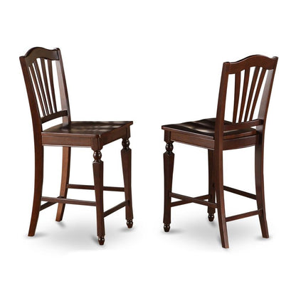 Counter Height Dining Room Table Set for 4 with Round Table and Stools