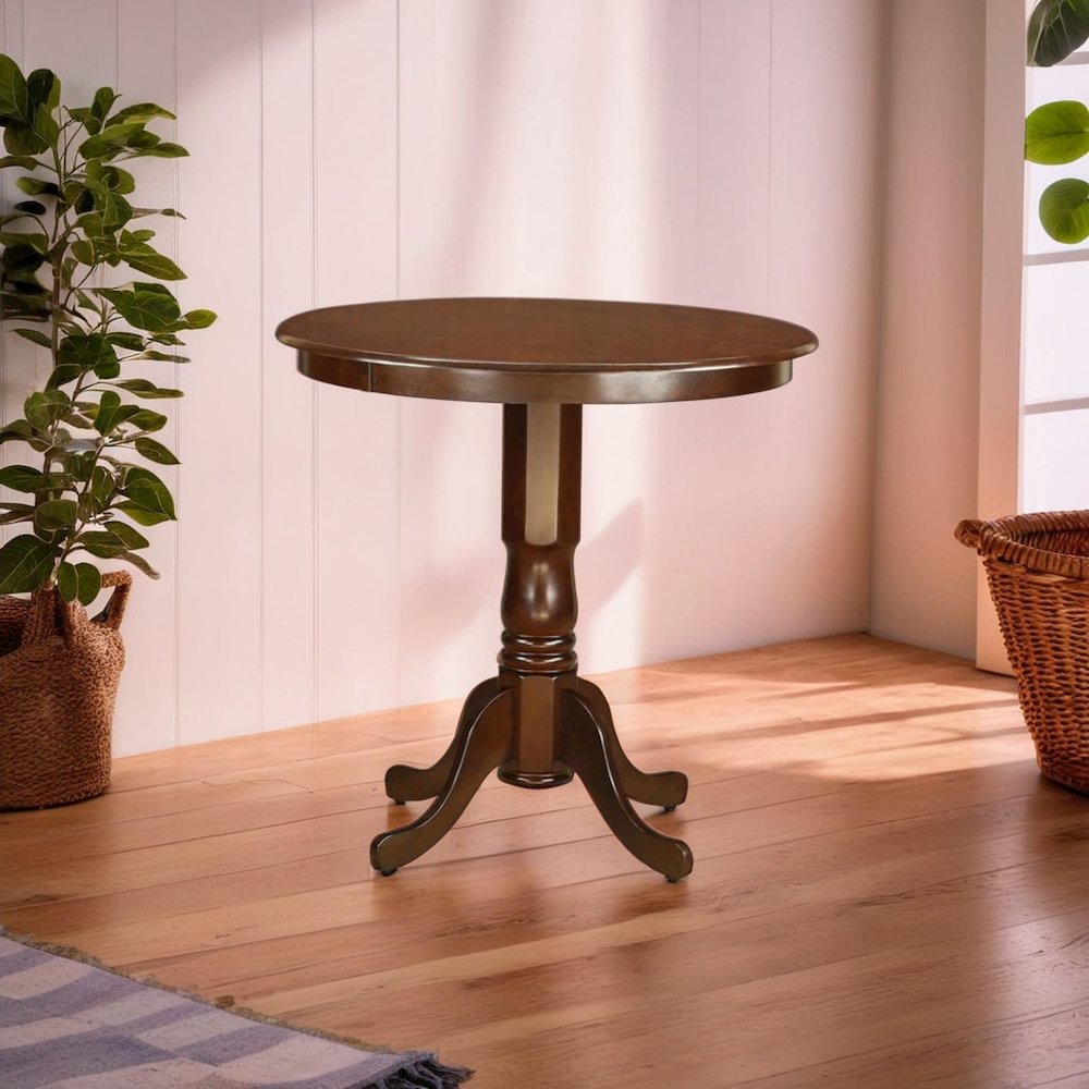 Elegant Square Solid Wood Dining Table for Small Spaces in Brown Finish