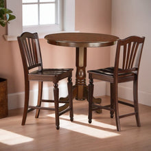 Elegant Square Solid Wood Dining Table for Small Spaces in Brown Finish