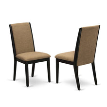 Upholstered Parson Dining Chair with High Back for Dining Room, Light Sable, Set of 2
