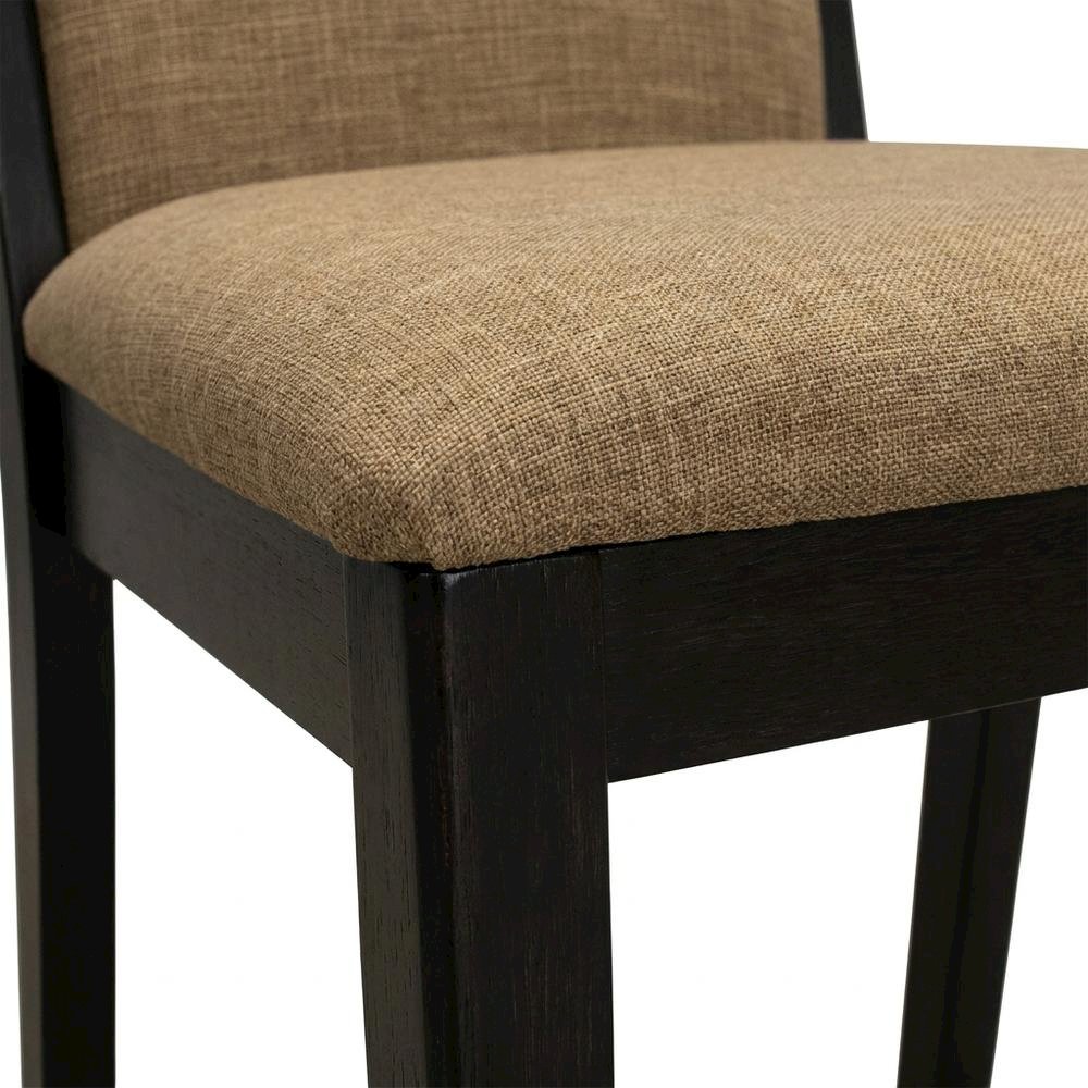 Upholstered Parson Dining Chair with High Back for Dining Room, Light Sable, Set of 2