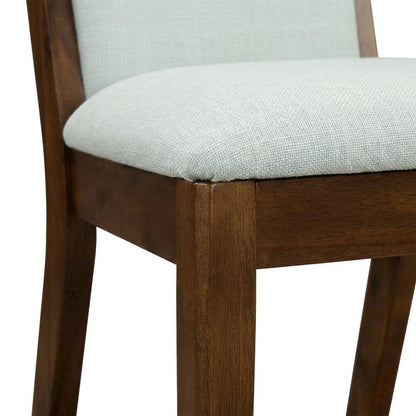 Fabric-Upholstered Parsons Dining Chair with High Back for Dining Room, Grey, Set of 2
