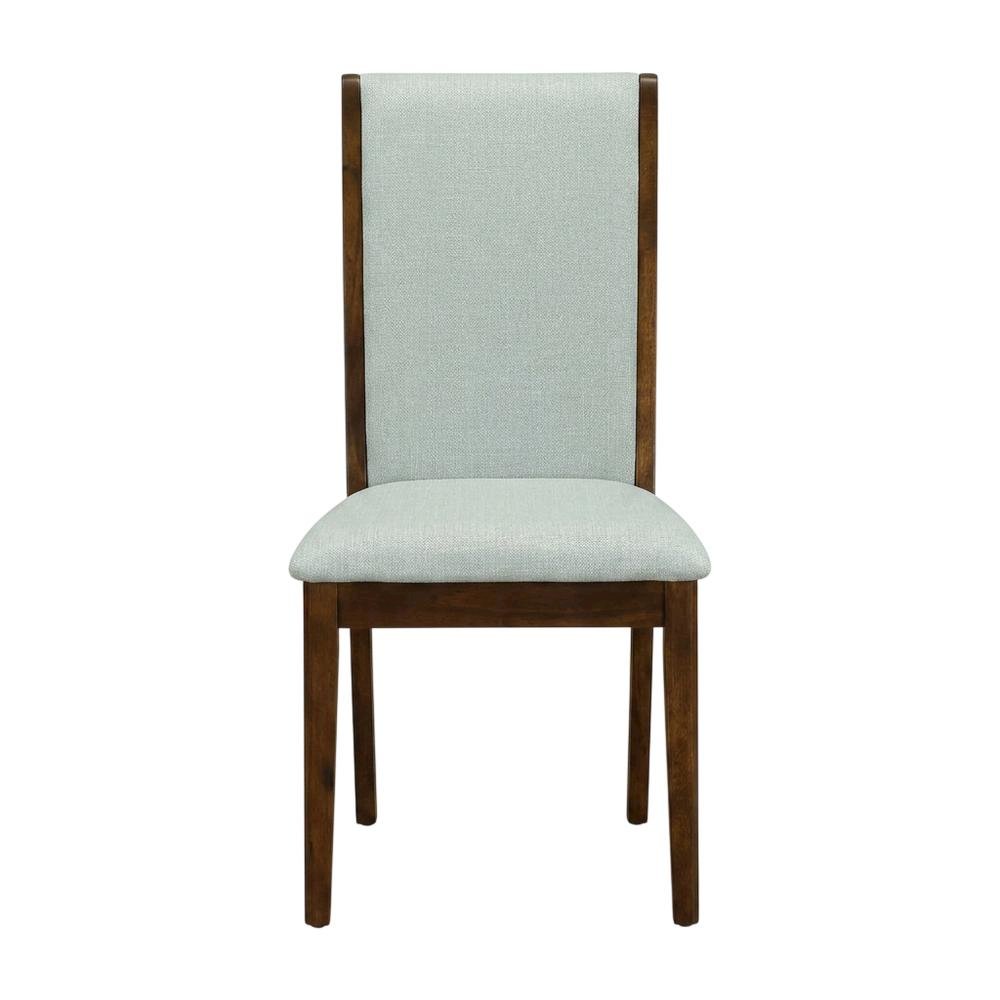 Fabric-Upholstered Parsons Dining Chair with High Back for Dining Room, Grey, Set of 2