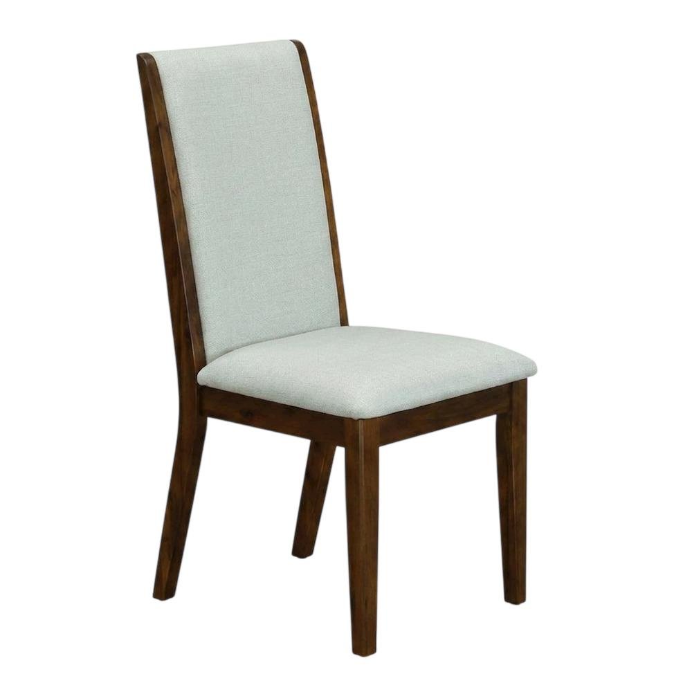Fabric-Upholstered Parsons Dining Chair with High Back for Dining Room, Grey, Set of 2