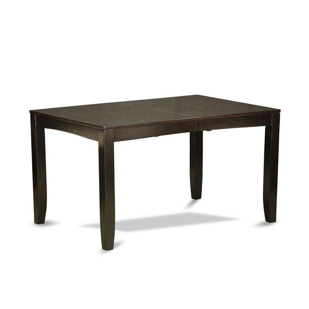 Elegant Dining Table Set for 6 with Leaf Extension and 6 Chairs