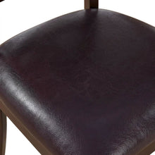 Lynfield Faux Leather Dining Chair with Traditional Wood Frame, Set of 2