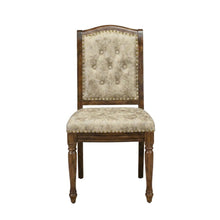 Upholstered Dining Chairs with Solid Wood Frame, Set of 2