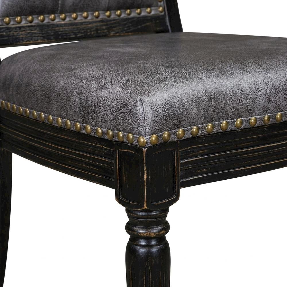 Solid Wood Parson Upholstered Dining Chairs, Set of 2