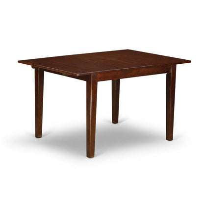 Dining Room Table Set for 4 with Butterfly Leaf and Wooden Chairs