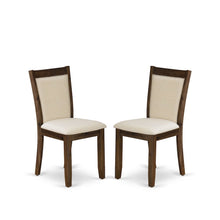 Solid Wood High-Back Linen Parsons Dining Chair, Light Beige, Set of 2
