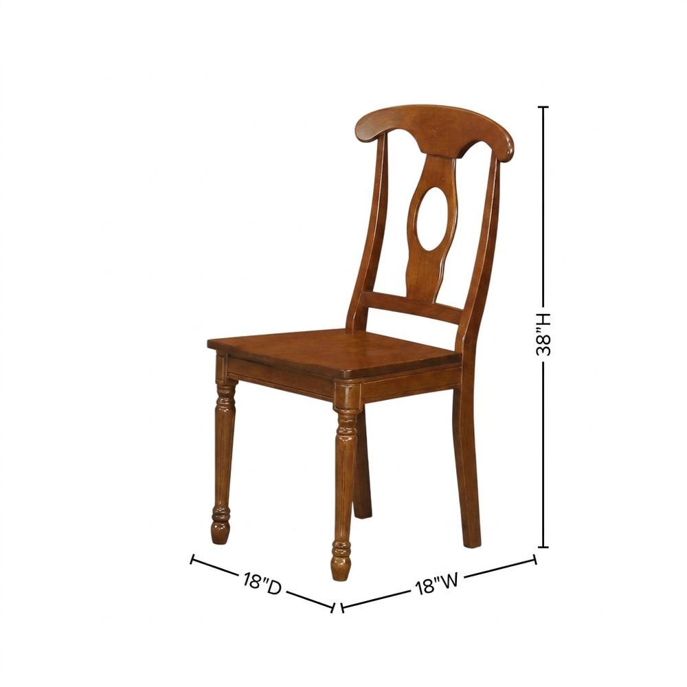 Napoleon-Style Solid Wood Dining Chair for Kitchen or Dining Room, Set of 2