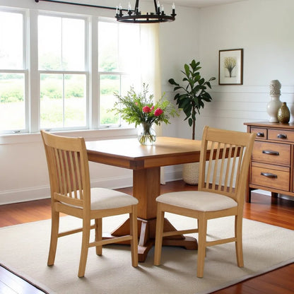 Elegant Oak Dining Chairs – Solid Wood Kitchen and Dining Chairs Set of 2