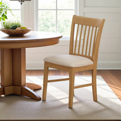 Elegant Oak Dining Chairs – Solid Wood Kitchen and Dining Chairs Set of 2