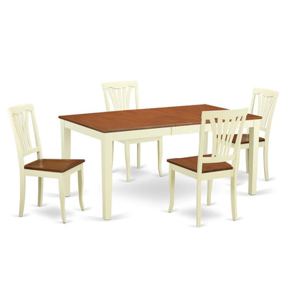Elegant Kitchen Table Set – Solid Wood Dining Room Table Set for 4